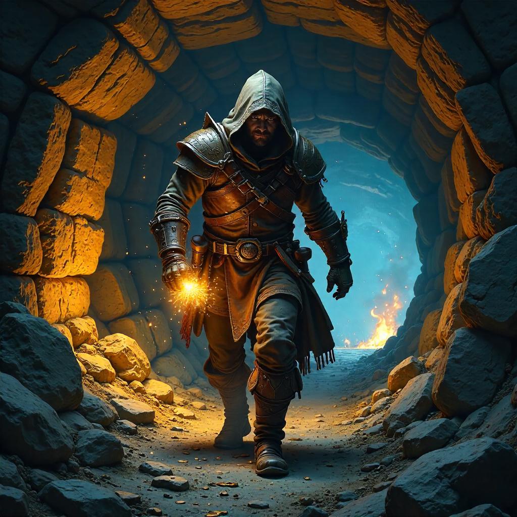 Thief in a Dwarven Mine – Concept Art