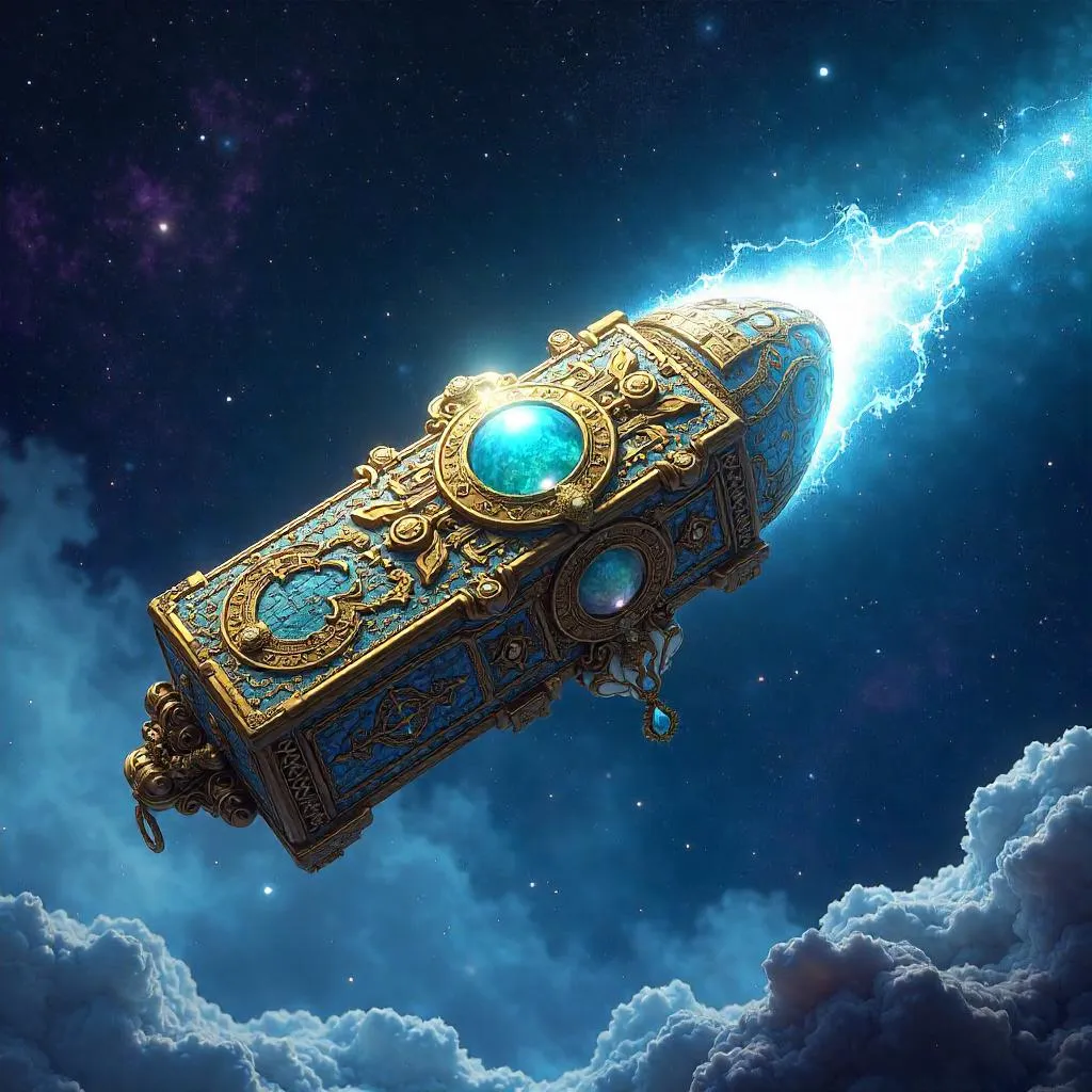 Celestial Relic on a Comet: Digital Sacred Art