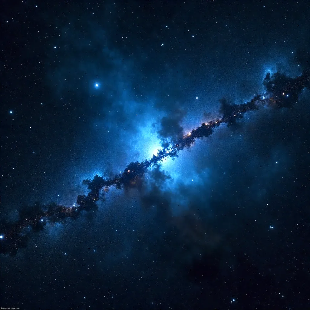 Pleiades in Deep Space: Glowing Blue Nebulae