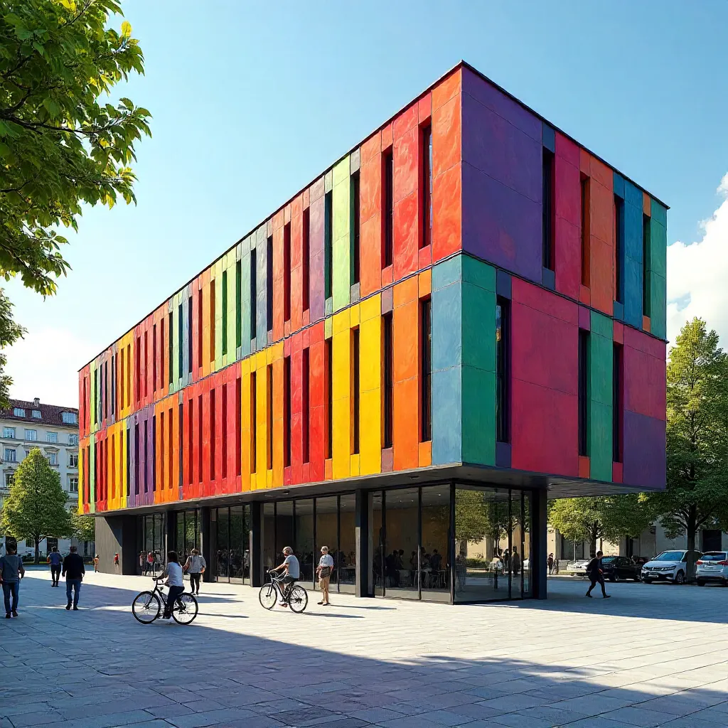 Vibrant Brandhorst Facade in Munich