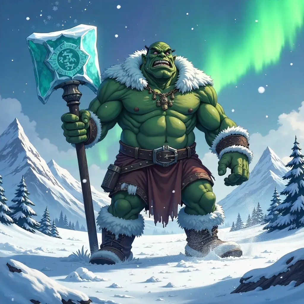 Ogre of the Aurora: Anime Tundra Encounter