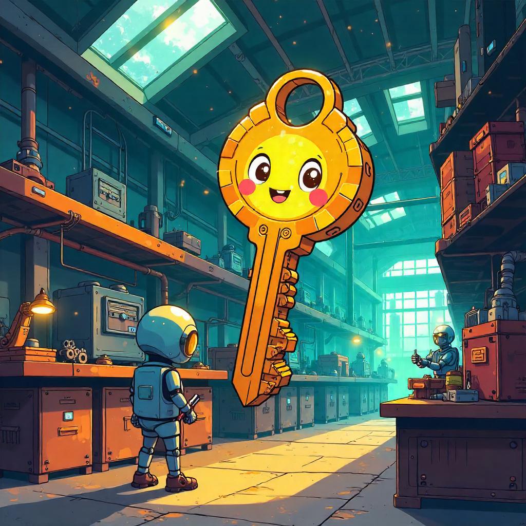 Dimensional Key in a Cartoon Factory
