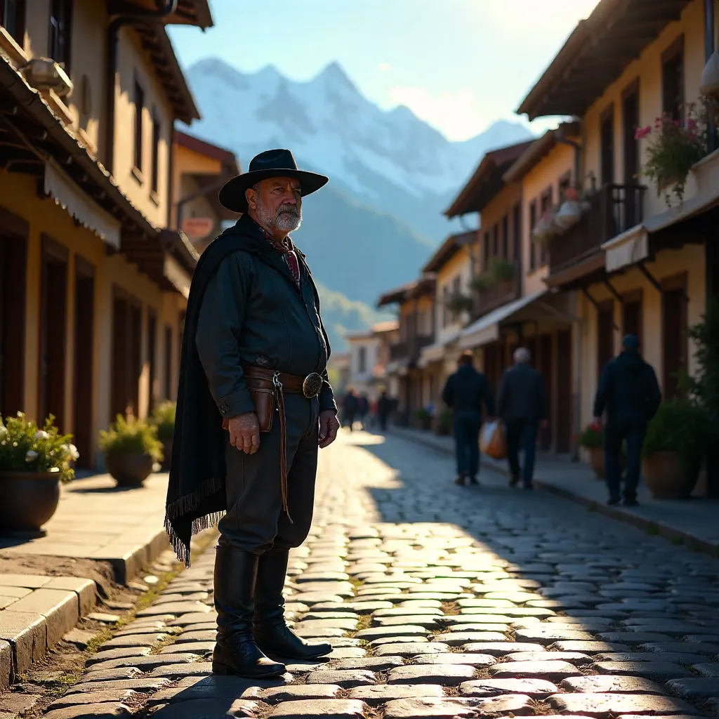 Gaucho in Bariloche: Patagonian Street Portrait