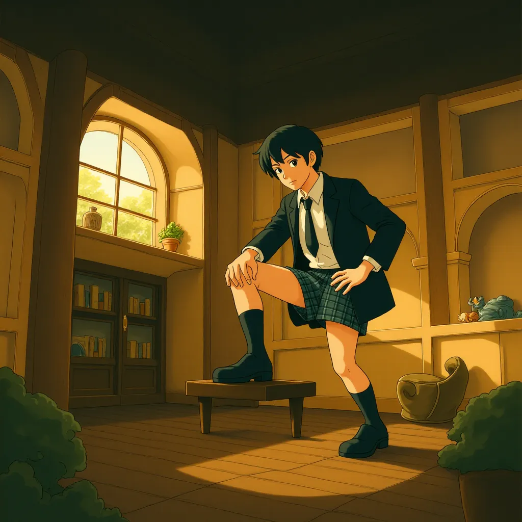 Liam Neeson in The Naked Gun (2025) - Ghibli style