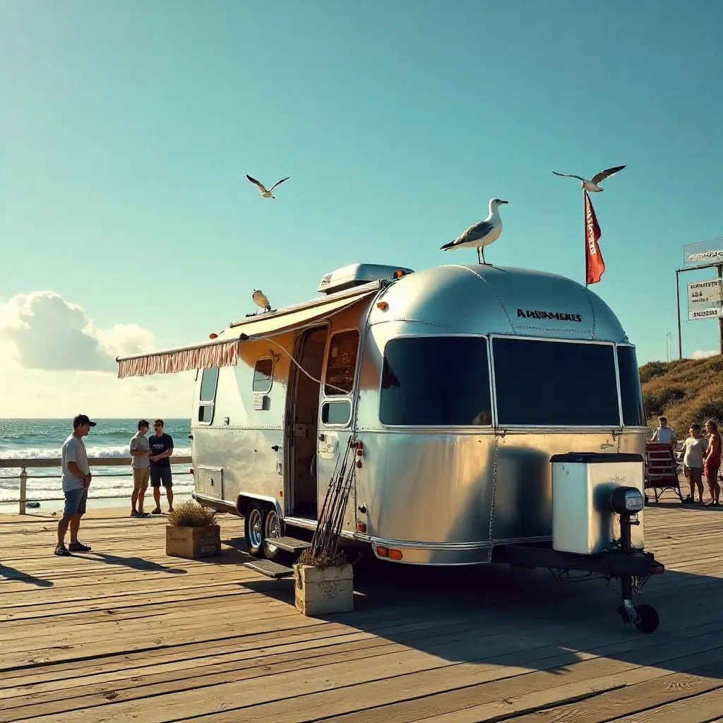 Pierside Airstream Rod Rental at Pismo Beach
