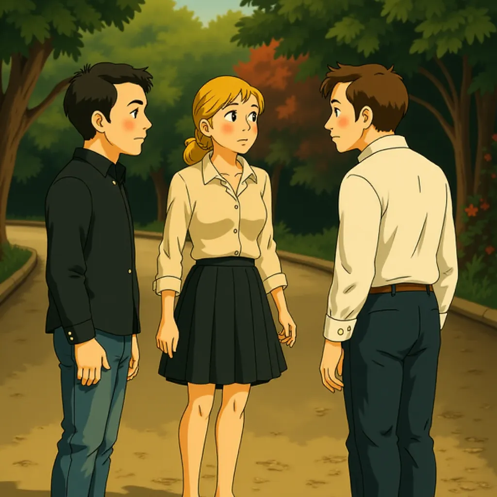 Kevin Spacey, Julie Bowen, and Charlie Day in Horrible Bosses (2011) - Anime style