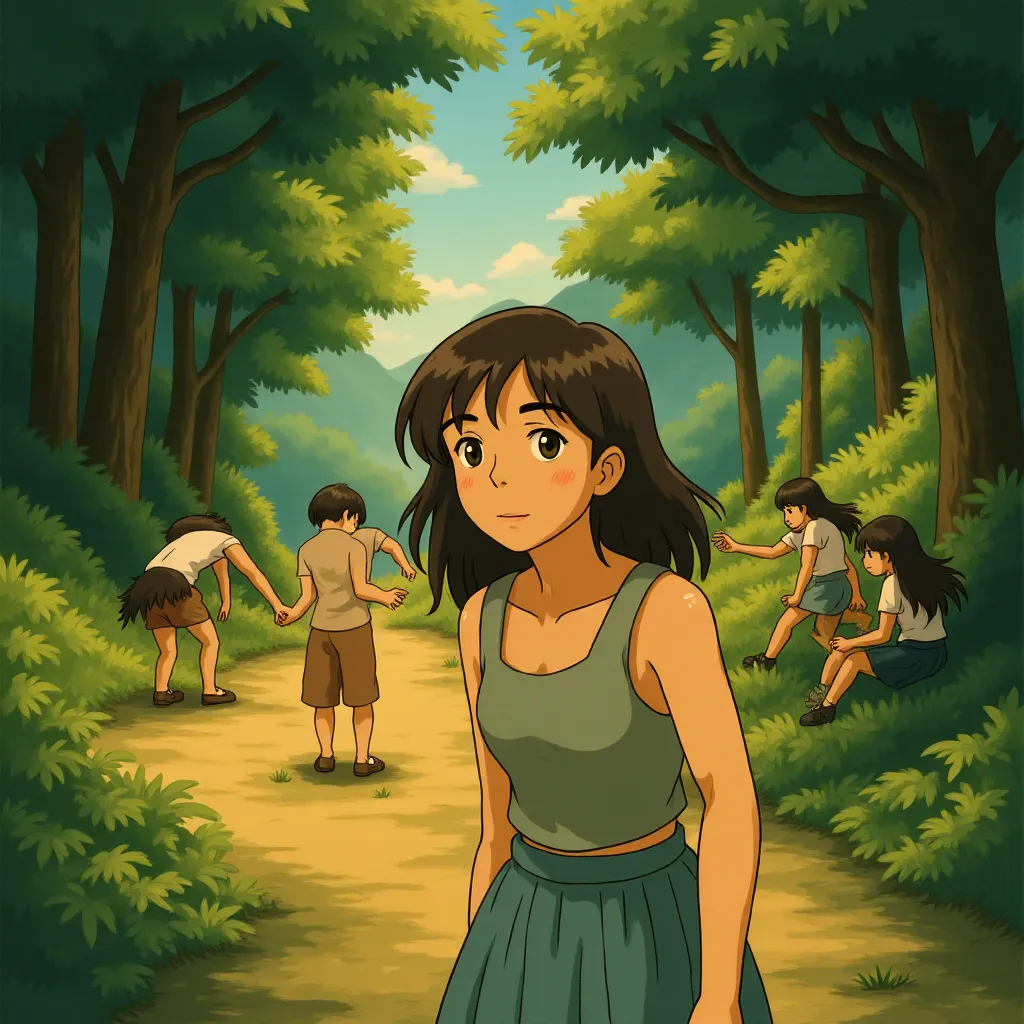 Freya Allan in Kingdom of the Planet of the Apes (2024) - Ghibli style