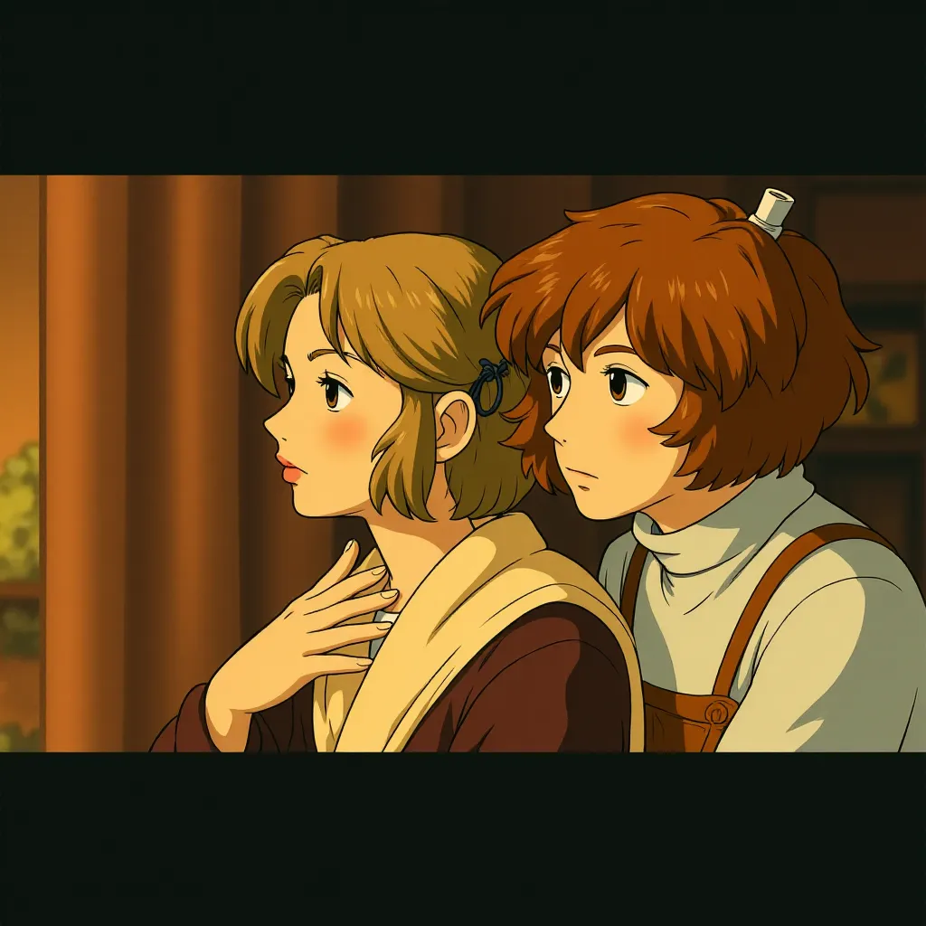 Eddie Redmayne and Alicia Vikander in The Danish Girl (2015) - Anime style