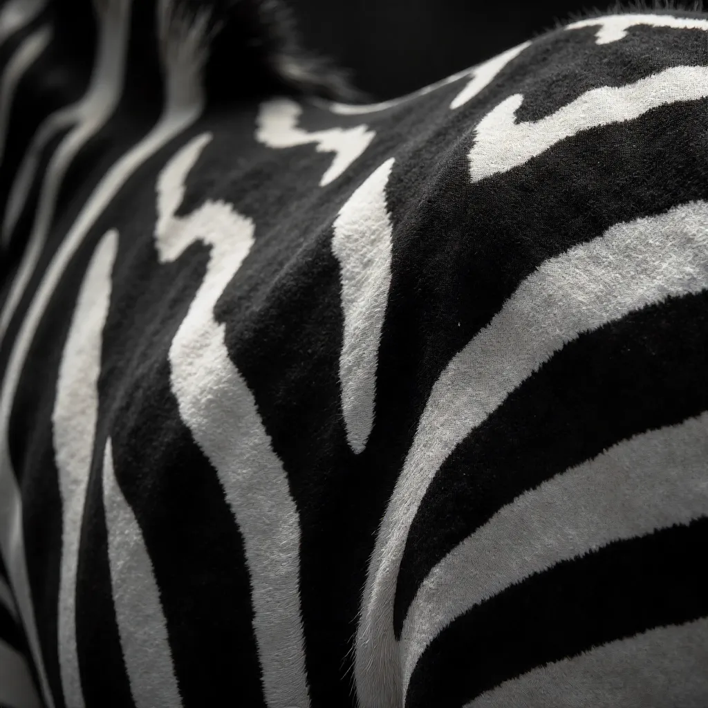 Macro Close-Up: Zebra Stripes and Natural Patterns
