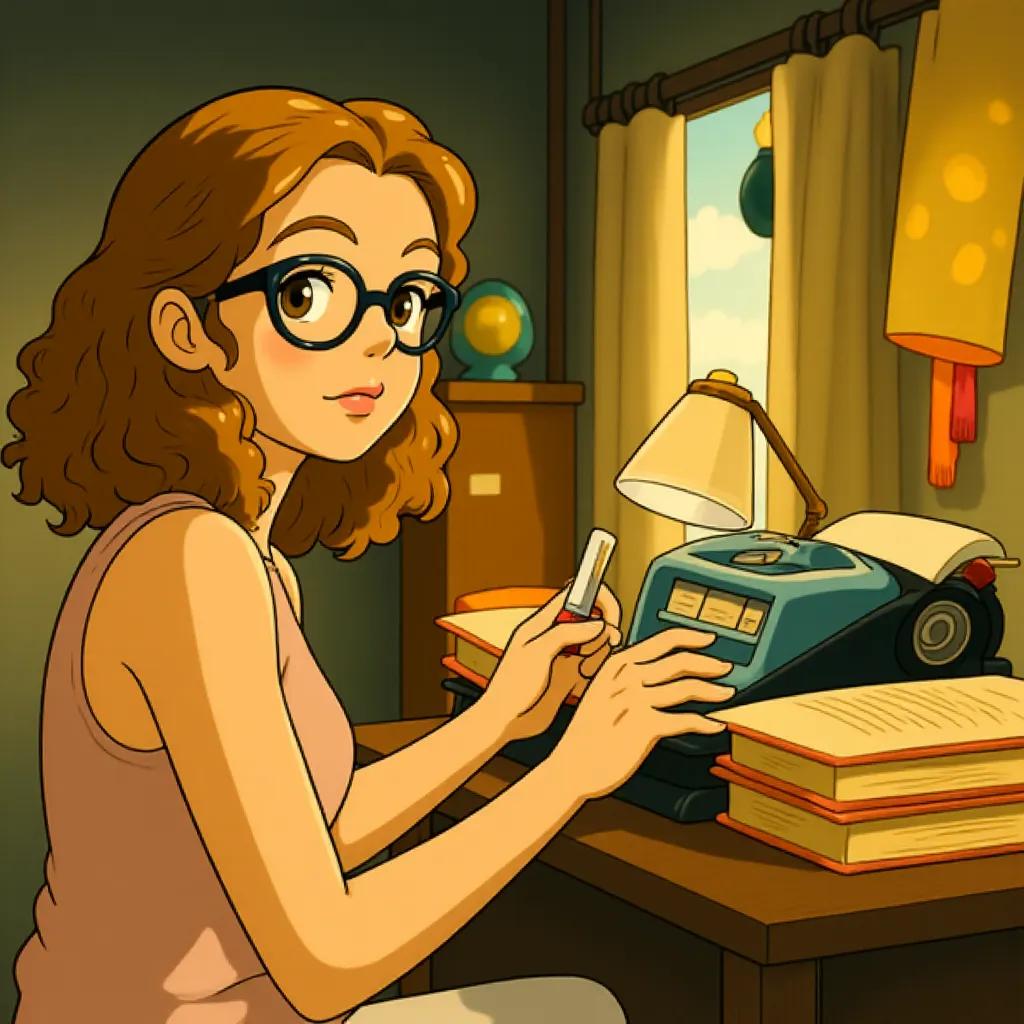 Emma Stone in The Help (2011) - Anime style