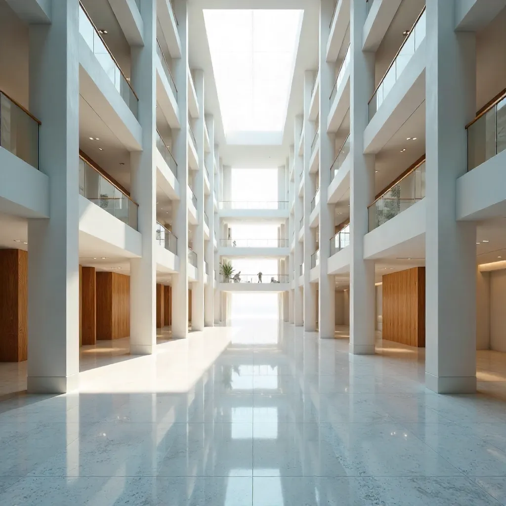 Symmetrical Majesty: Interior of Modern Architecture