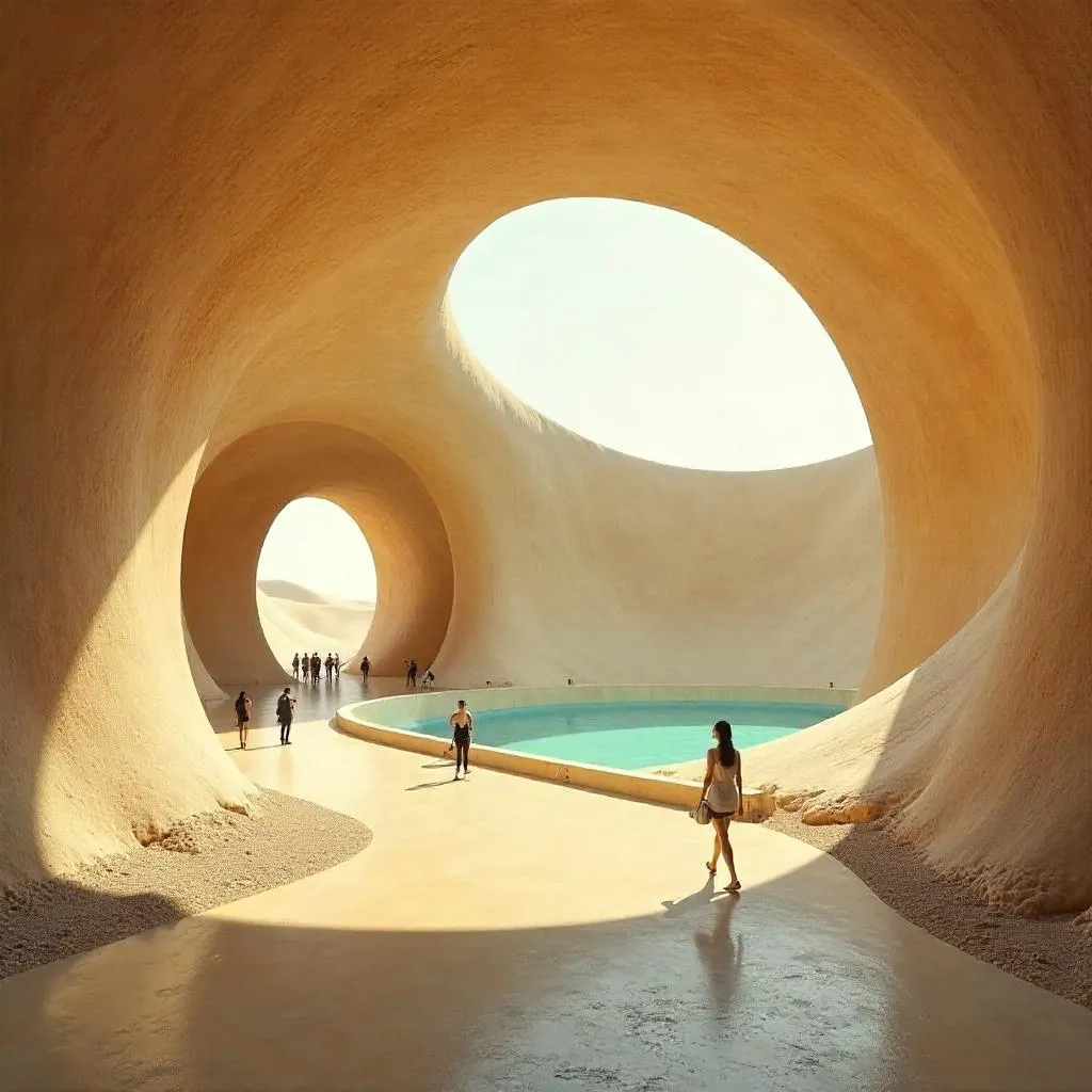 Desert Concept Art in a Museum Installation