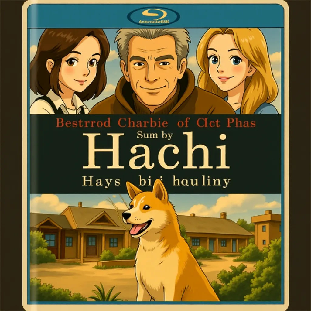 Richard Gere, Joan Allen, and Sarah Roemer in Hachi: A Dog's Tale (2009) - Anime style