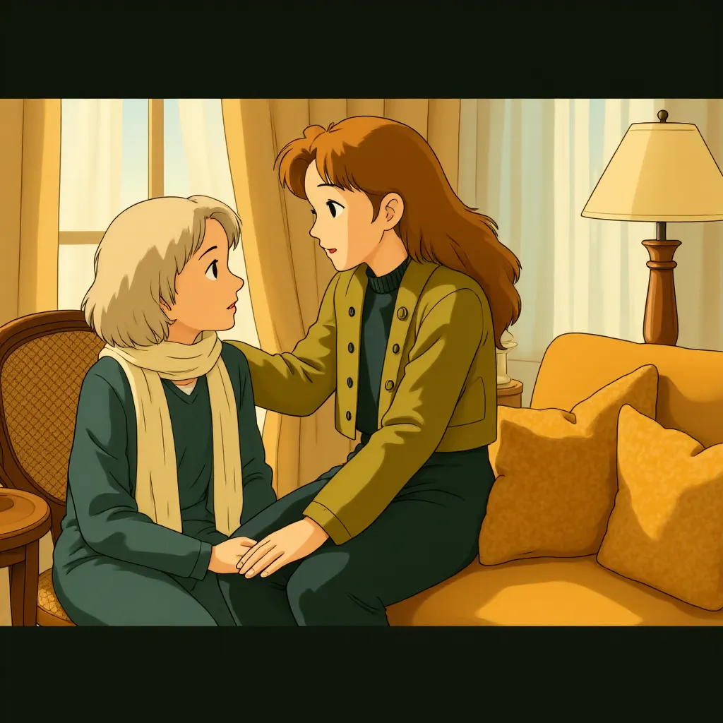 Ellen Burstyn and Blake Lively in The Age of Adaline (2015) - Anime style