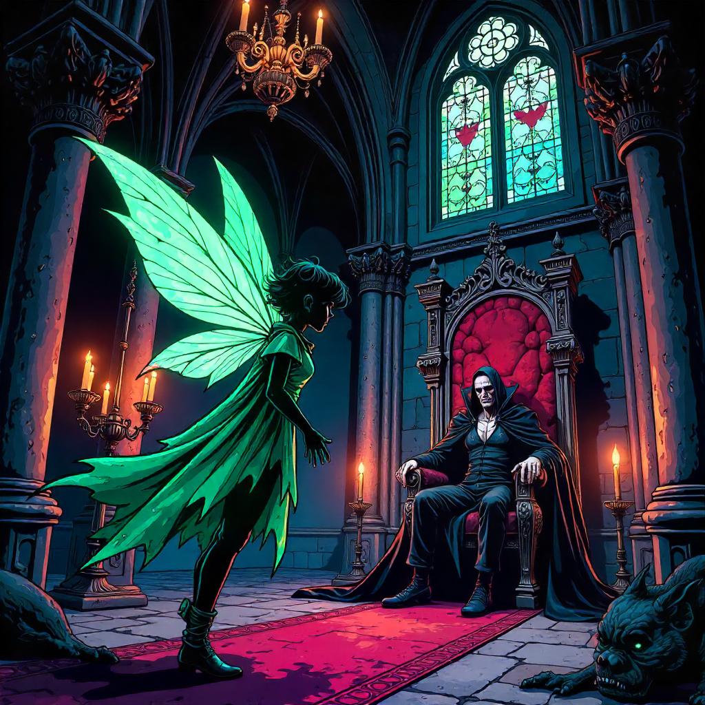 Pixie in a Vampire Castle: Comic-Book Clash
