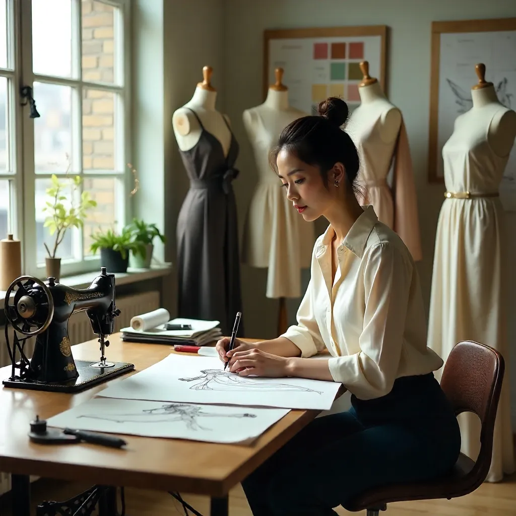 Chic Studio: Asian Fashion Designer at Work