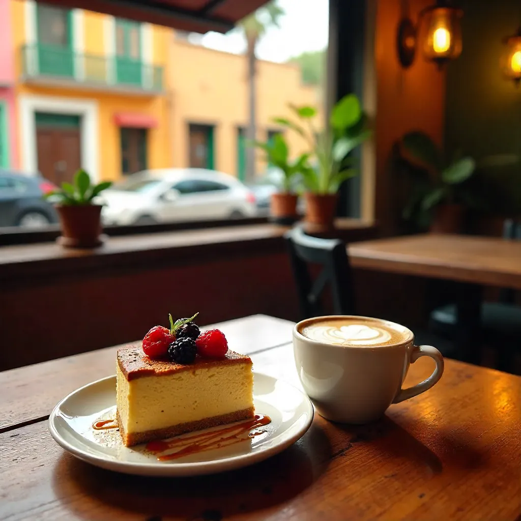 Dessert and Coffee in Bucaramanga's Charming Café
