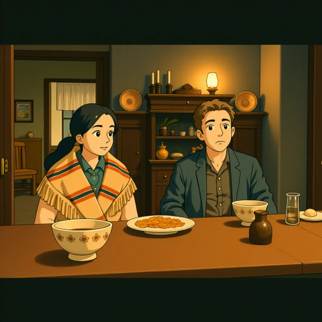 Leonardo DiCaprio and Lily Gladstone in Killers of the Flower Moon (2023) - Anime style