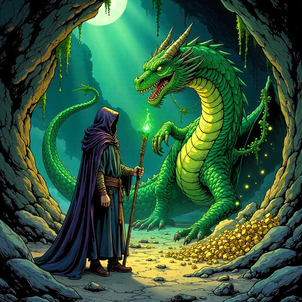 Druid in Dragon's Lair: Comic-Book Showdown