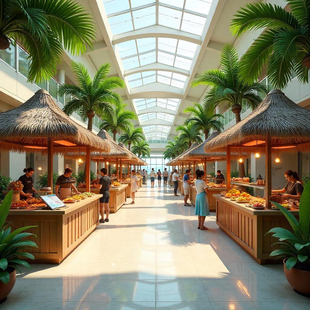 Archipelago Food Court: 3D Island Market