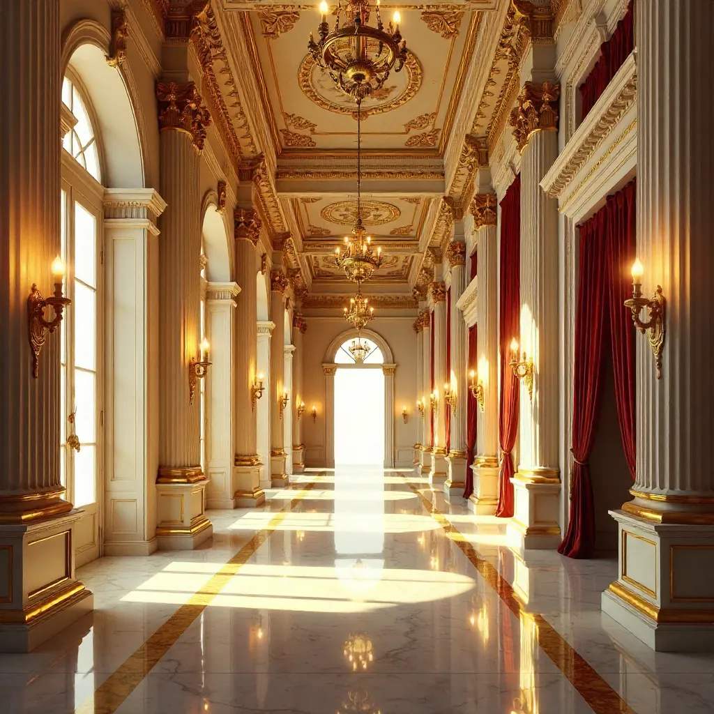 Golden Hall of Classical Opulence