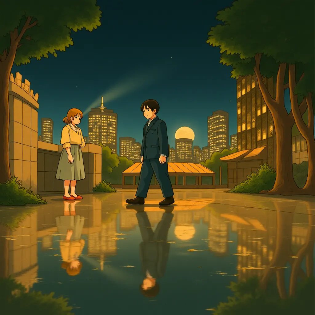 Kate Bosworth and Brandon Routh in Superman Returns (2006) - Anime style