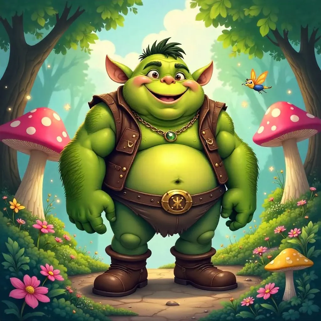 Ogre in a Whimsical Fairy Wonderland