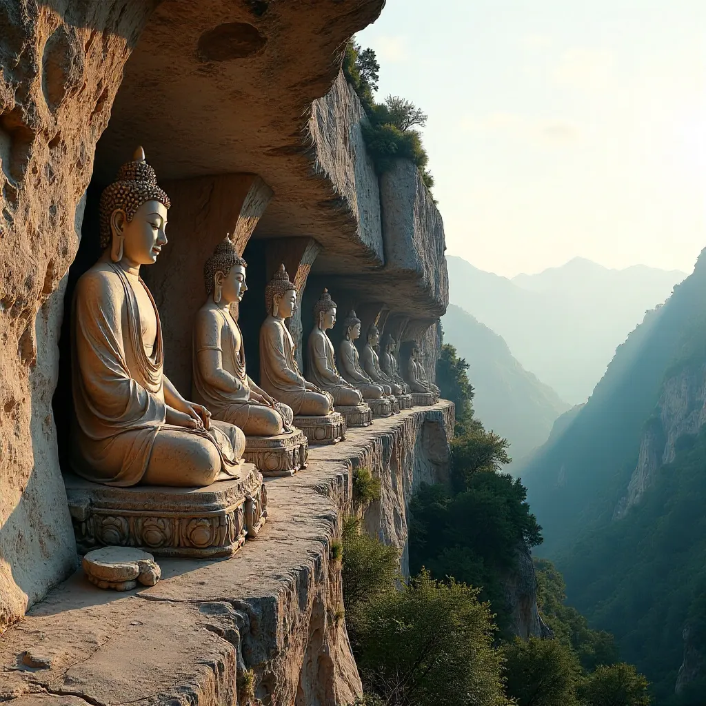 Silent Stone Buddhas of Yungang Grottoes