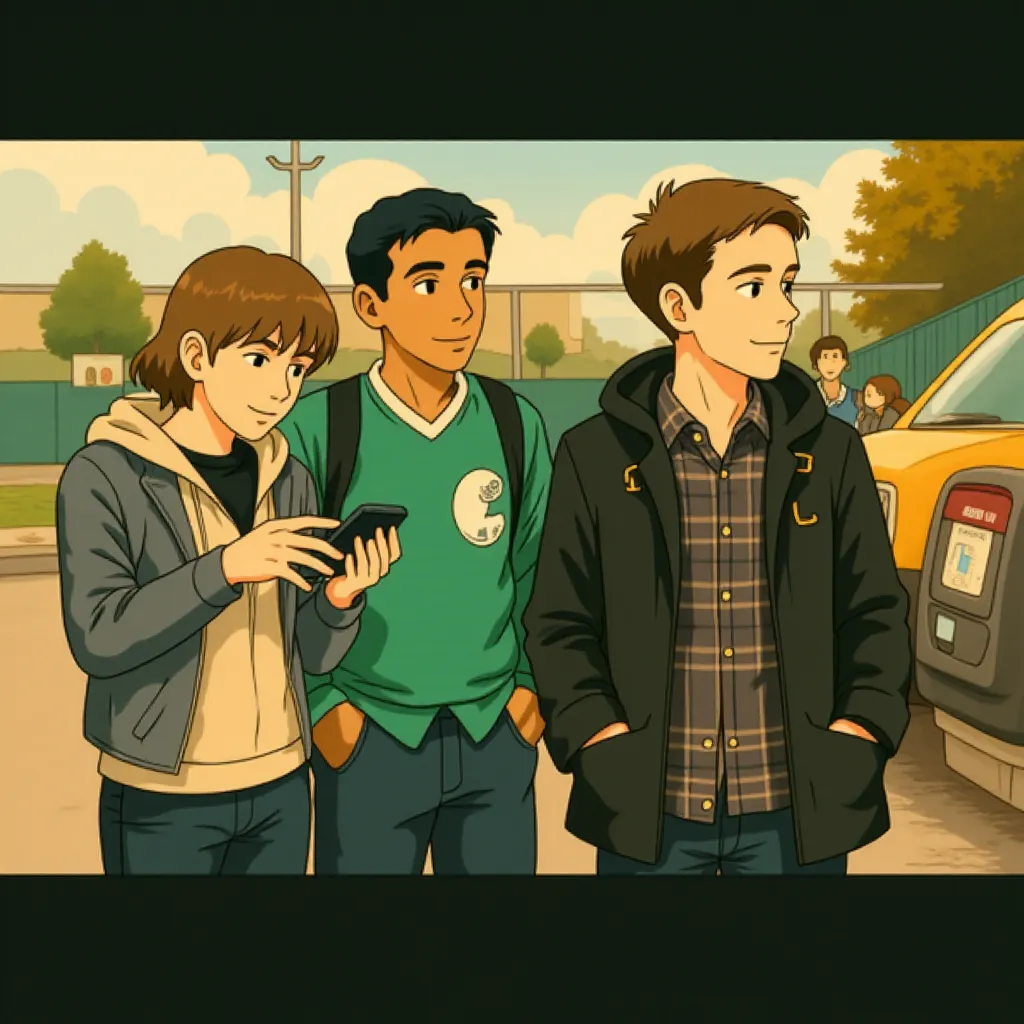 Michael B. Jordan, Dane DeHaan, and Alex Russell in Chronicle (2012) - Anime style