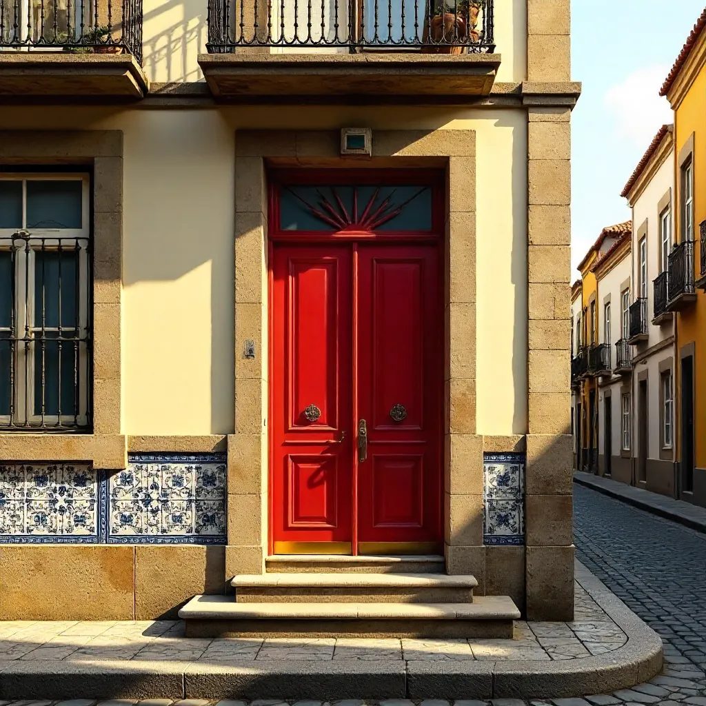 Art Deco Red and Brown Doors of Porto