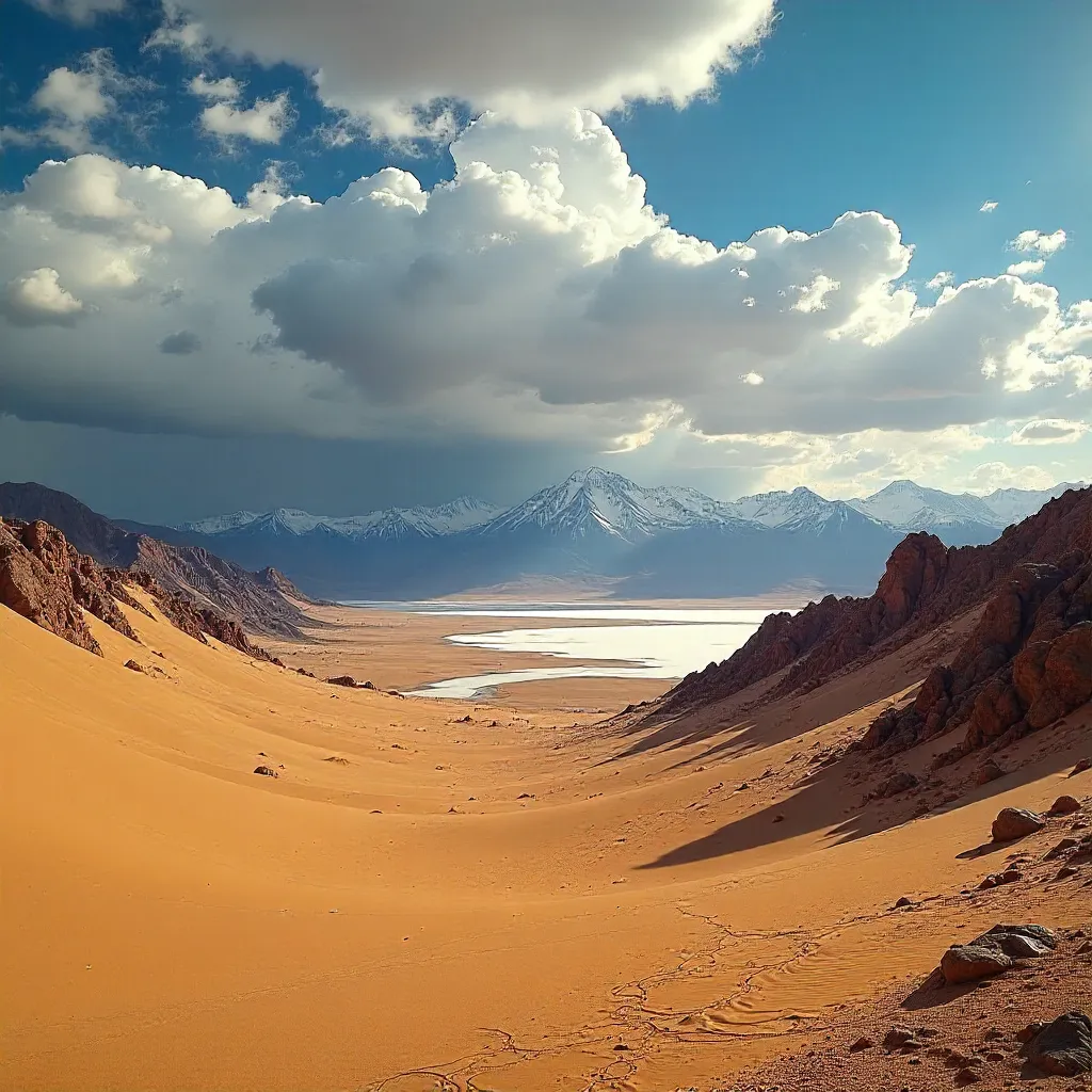 Stunning Atacama Desert Under Dramatic Clouds