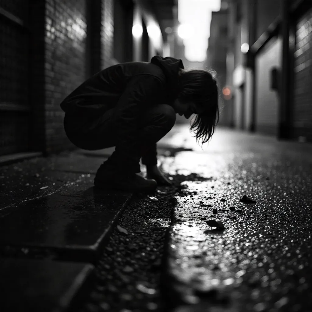 Moody Black-and-White Ground Inspection