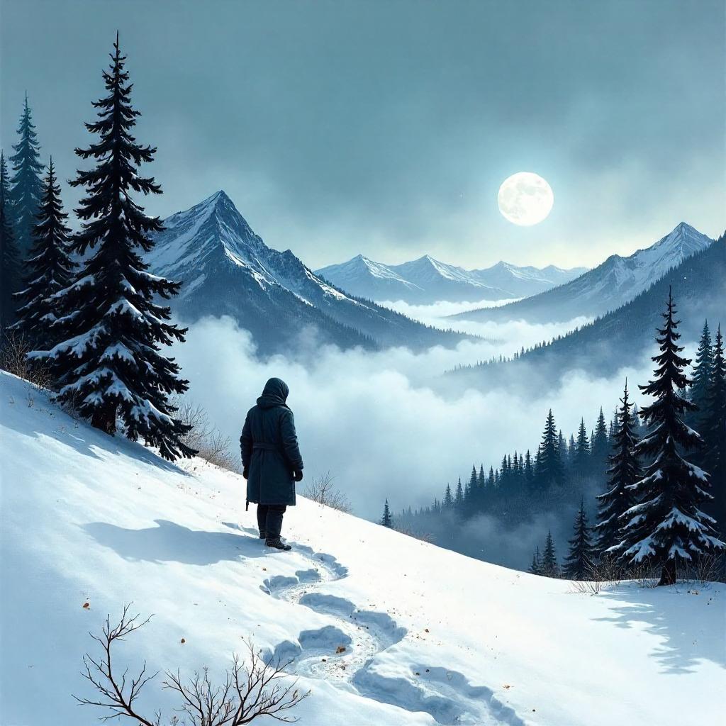 Mist in Snow: A Comic Book Landscape