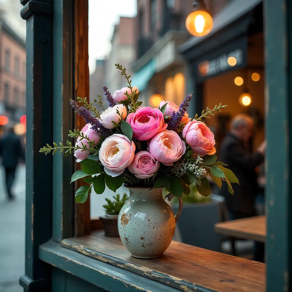 Rustic Window Bloom: Urban Charm