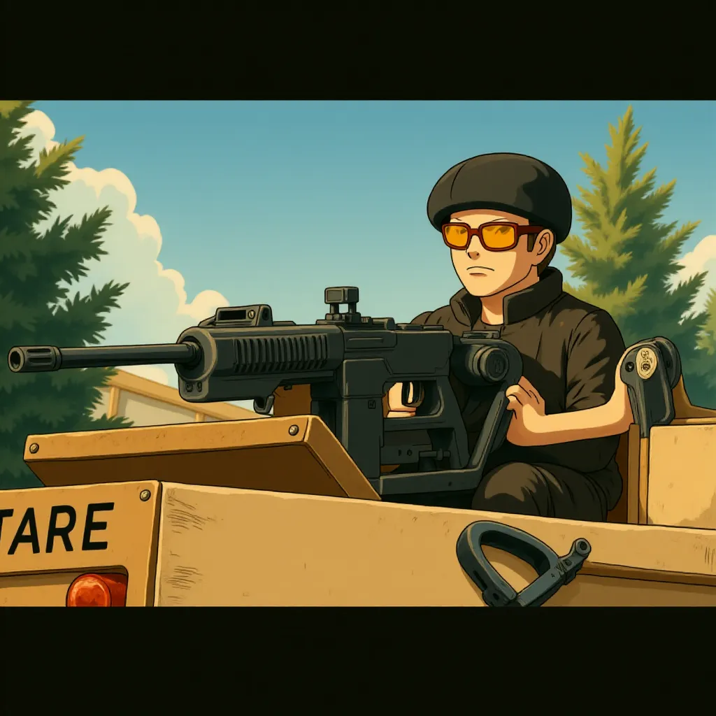 Jason Statham in The Expendables 2 (2012) - Anime style