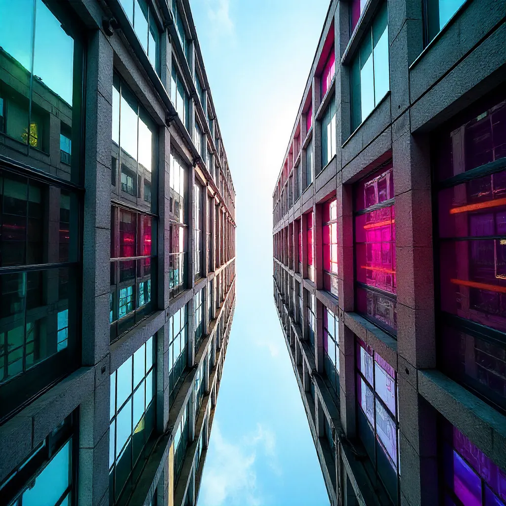 Upward View: Berlin's Modern Architecture in Color