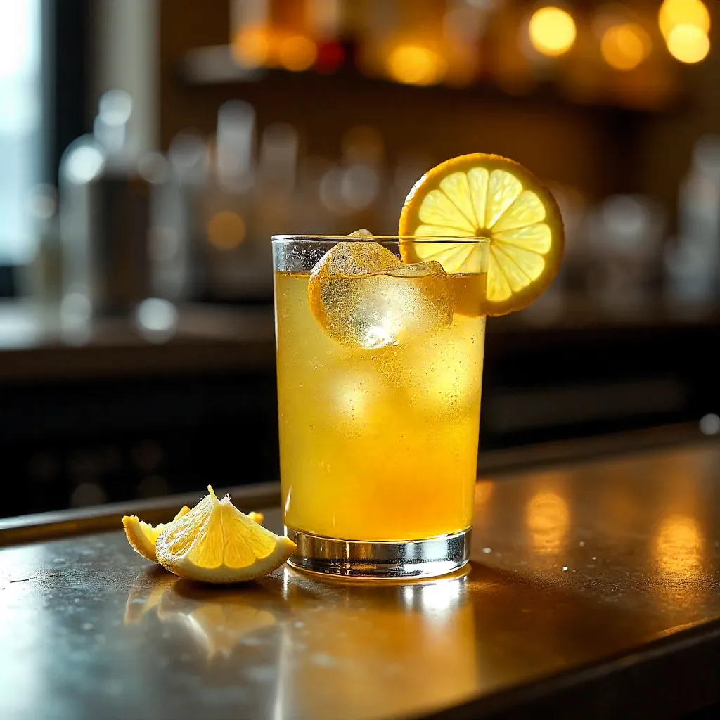 Citrus Spotlight on Brushed Metal Bar