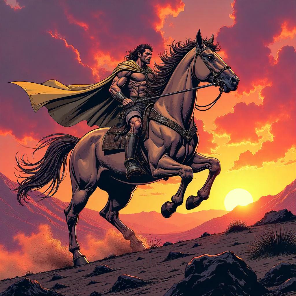 Sunset Centaur: A Comic Book Hero Emerges