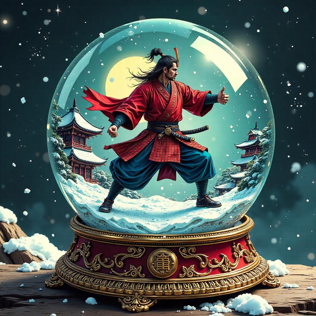 Samurai Inside a Snow Globe: Comic Book Warrior