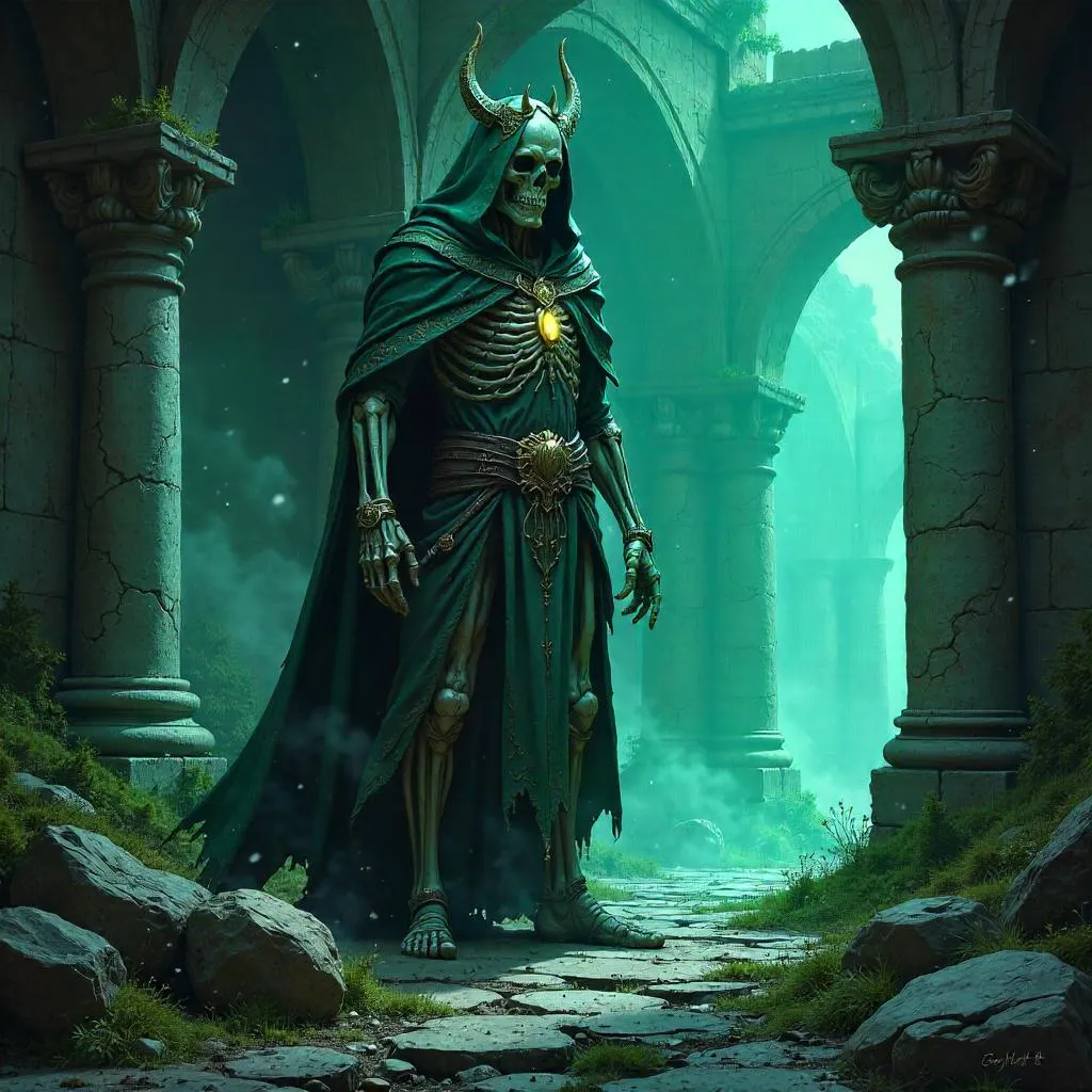 Lich in Ancient Ruins: Digital Necromancer