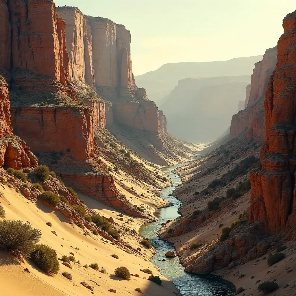 Erosion: Time's Hand Shaping Rock and Dunes