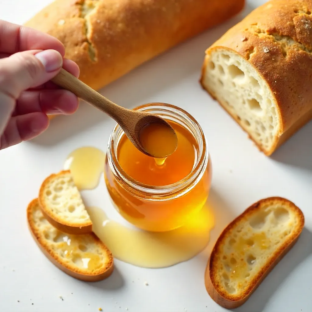 Bird's-eye Honey Stir with Toasts and Bread