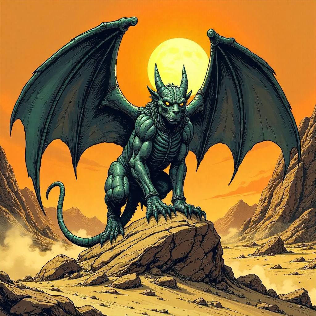 Desert Gargoyle: Comic Book Standoff