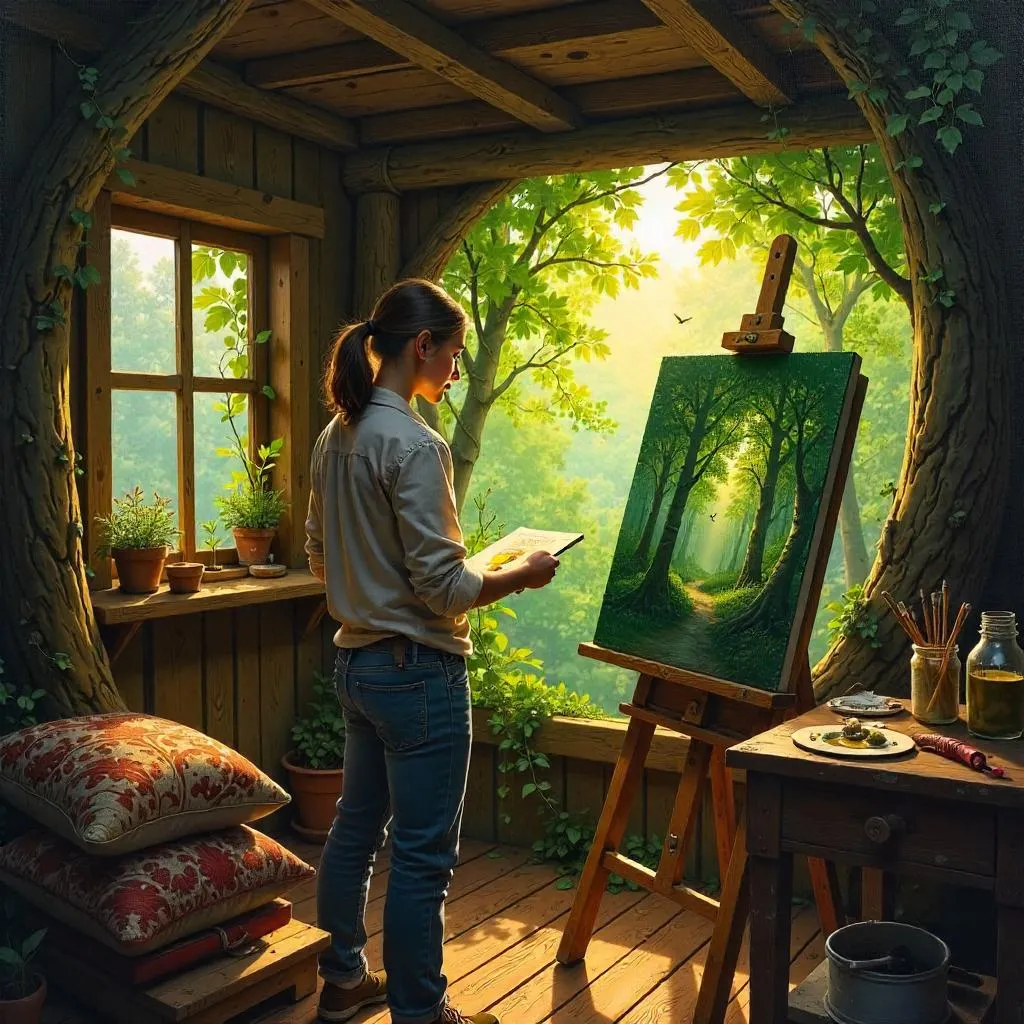 Treehouse Artist: An Oil Painting Retreat