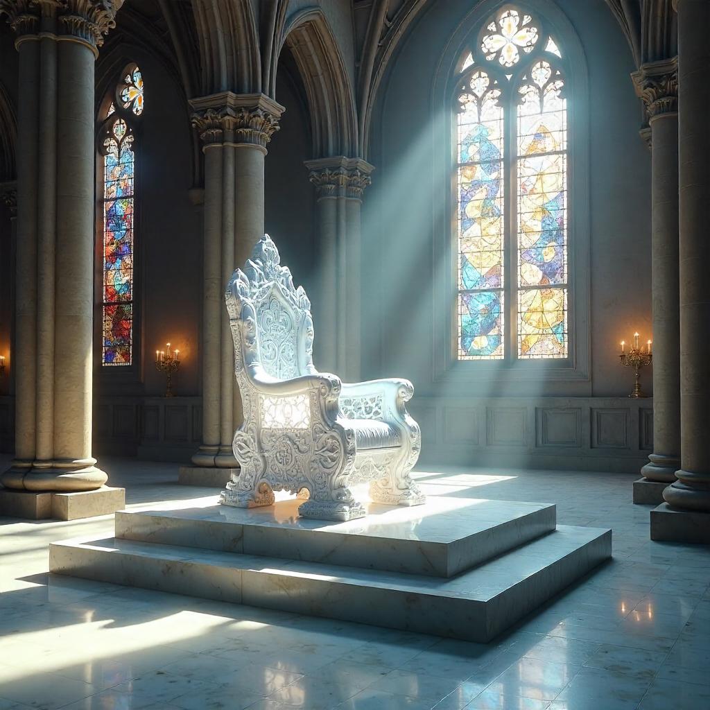 Crystal Throne in a Sacred Chapel: Concept Art