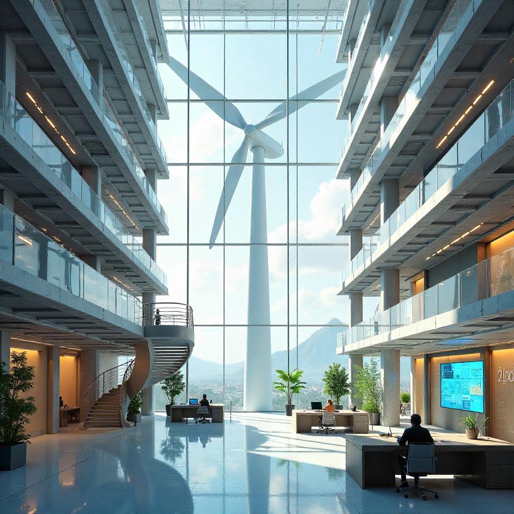 Windmill in an Office Building — Concept Art
