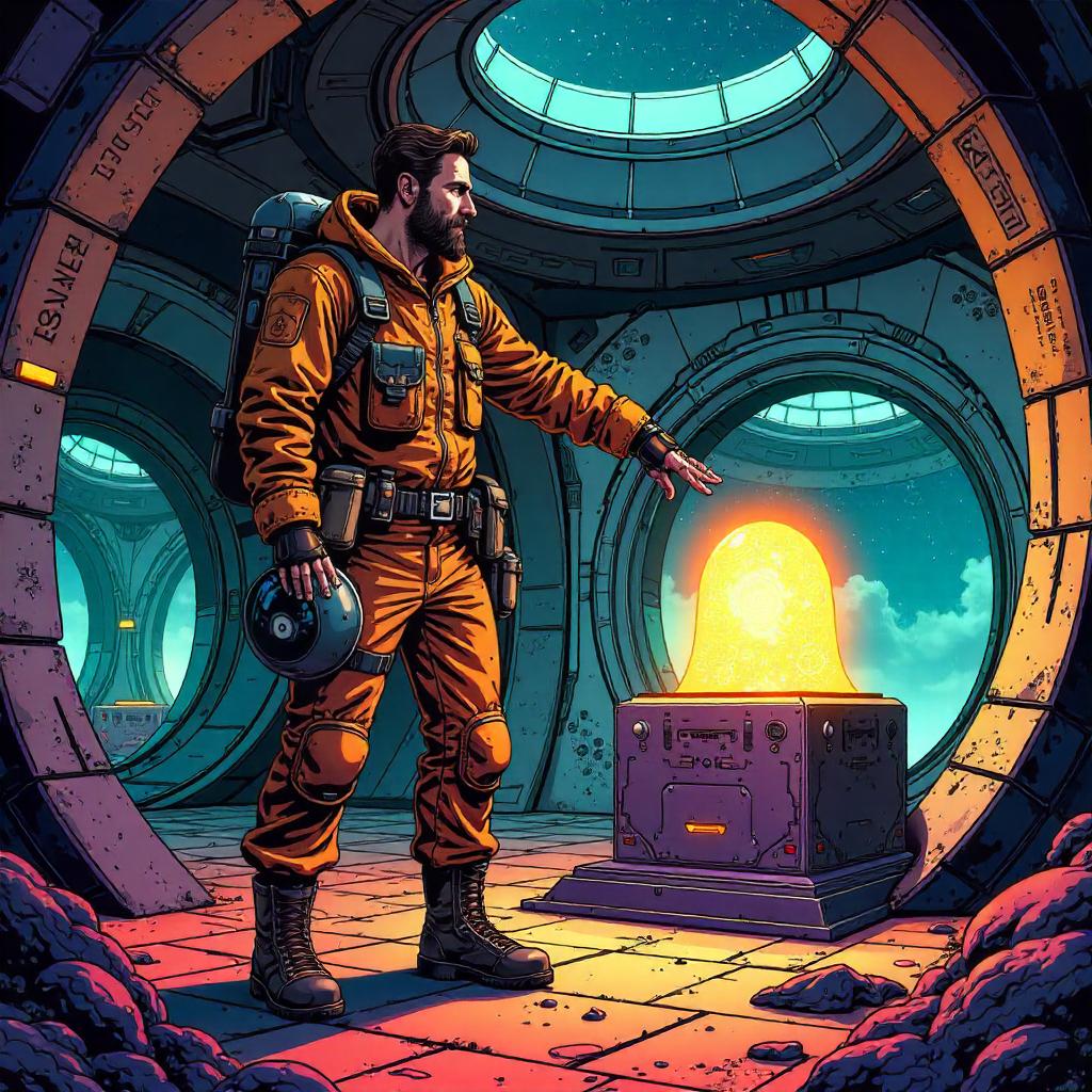 Cosmic Colony Archaeologist — Comic Style