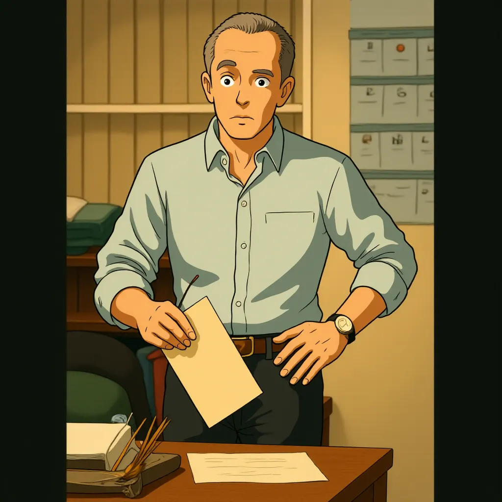 Michael Keaton in Spotlight (2015) - Anime style