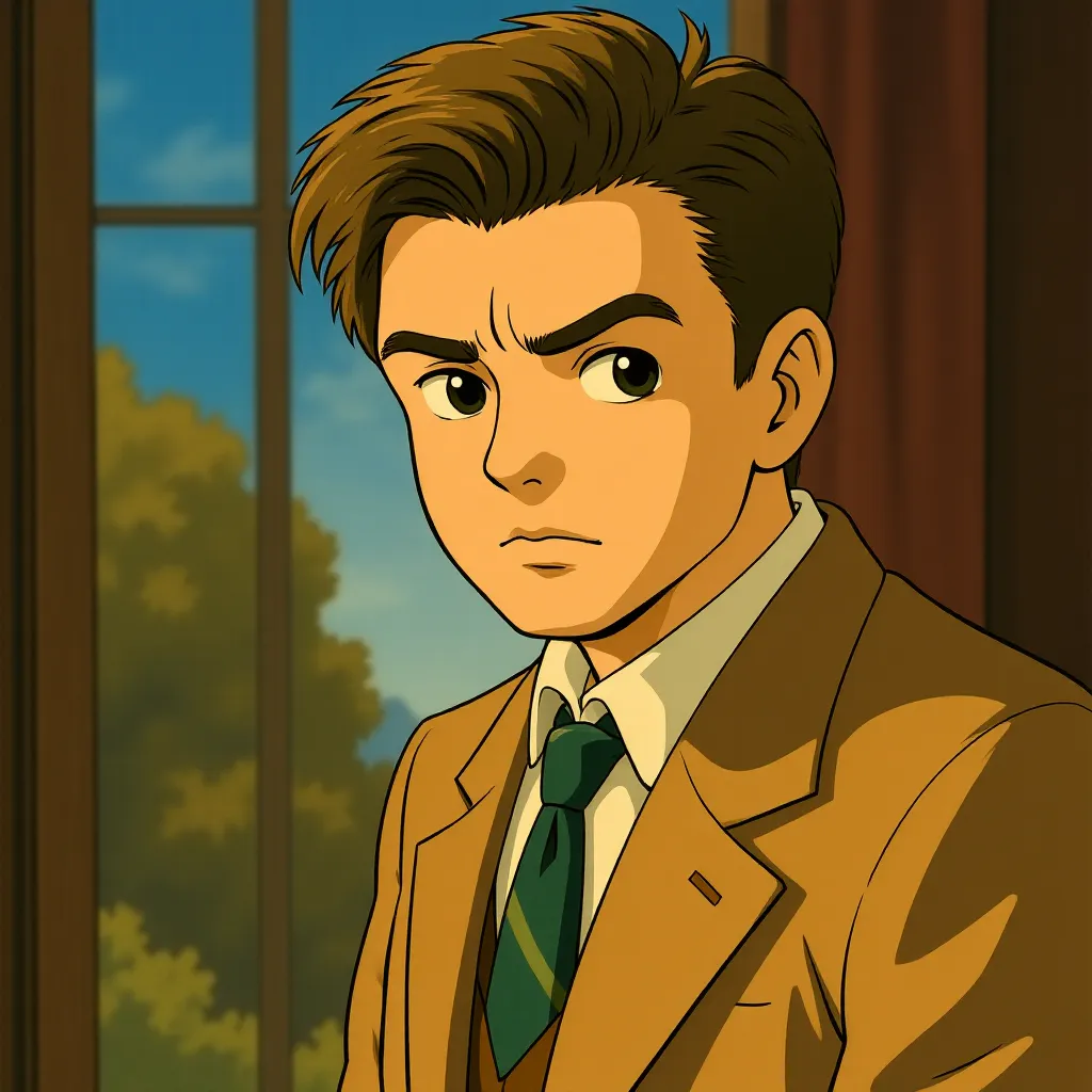 Leonardo DiCaprio in Shutter Island (2010) - Anime style