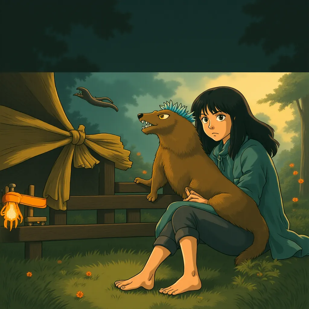 Godzilla and King Ghidorah in Godzilla: King of the Monsters (2019) - Anime style